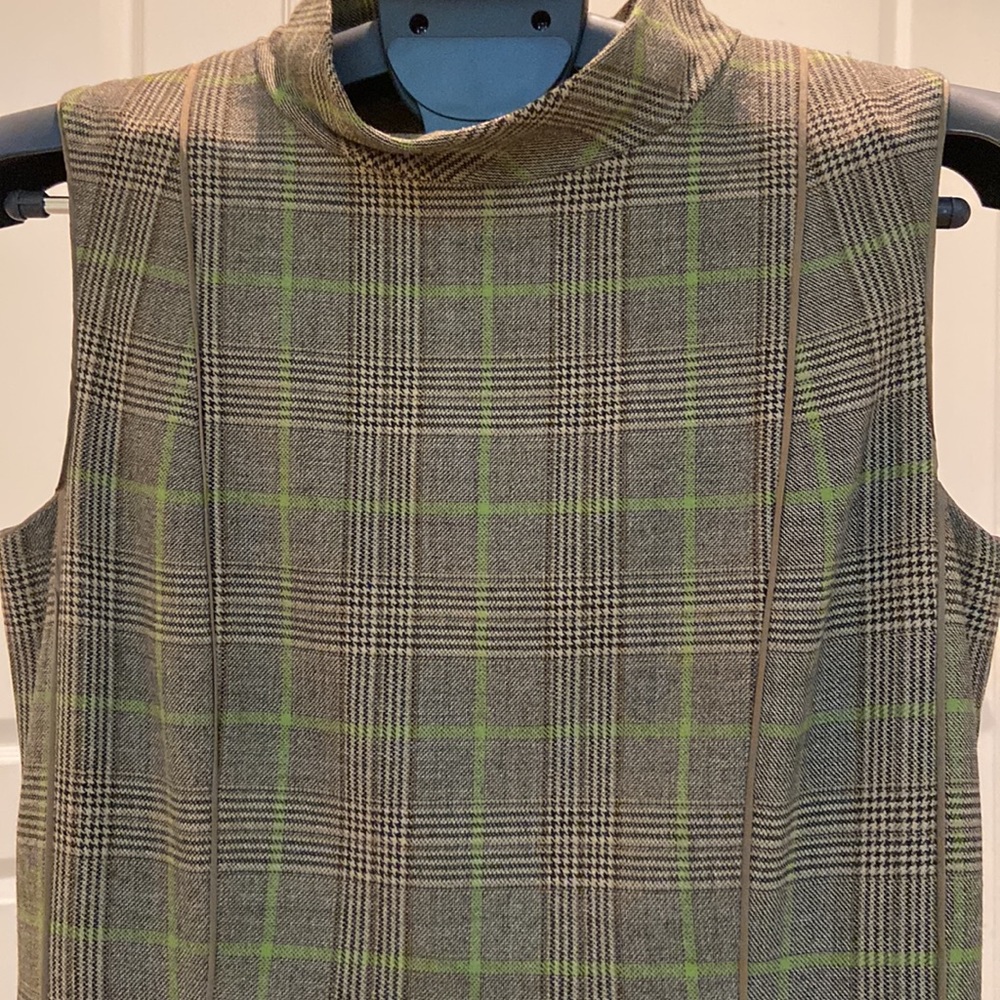 Designer wool stretch dress.